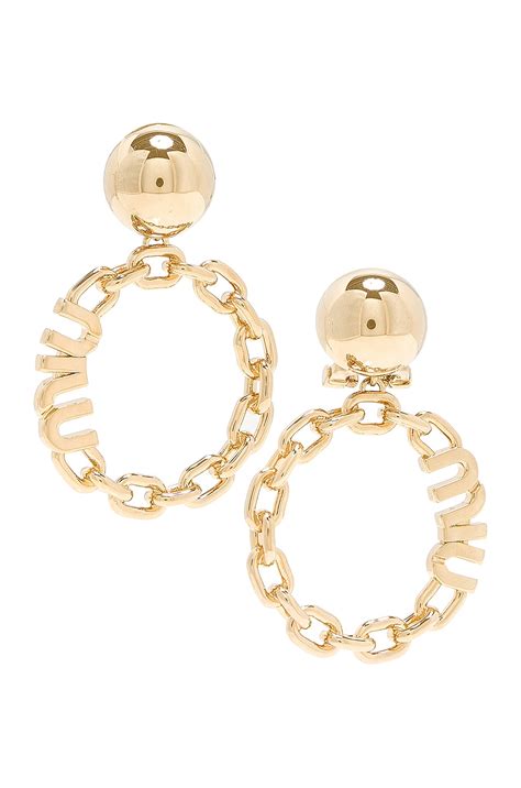 miu miu roae cut earrings|miu michael earrings.